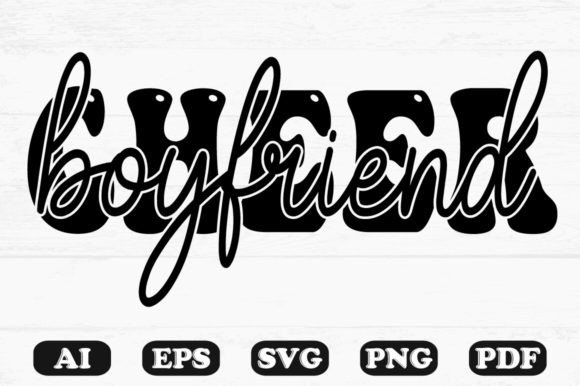 Boyfriend Cheer Kids Svg T-shirt Design for Crafts and Graphics