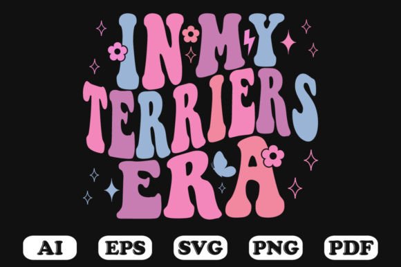 In My Terriers Era Retro Wavy Svg Graphics and Crafts