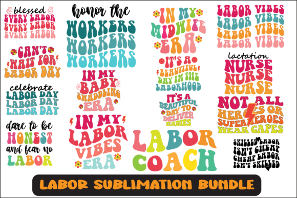 Reviewing Labor Svg Png Sublimation Design Bundle