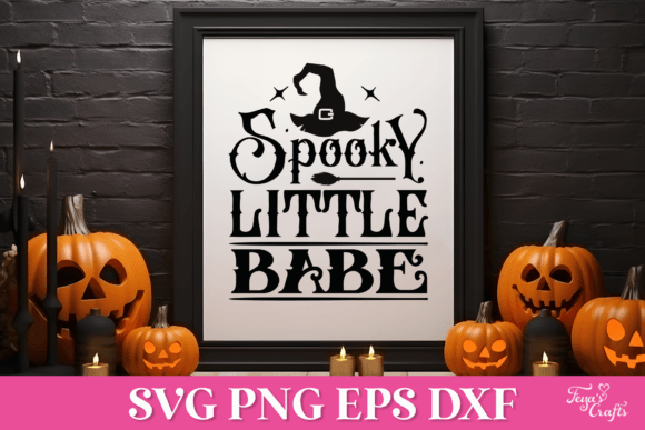 Spooky Little Babe Halloween SVG for Graphics and Crafts